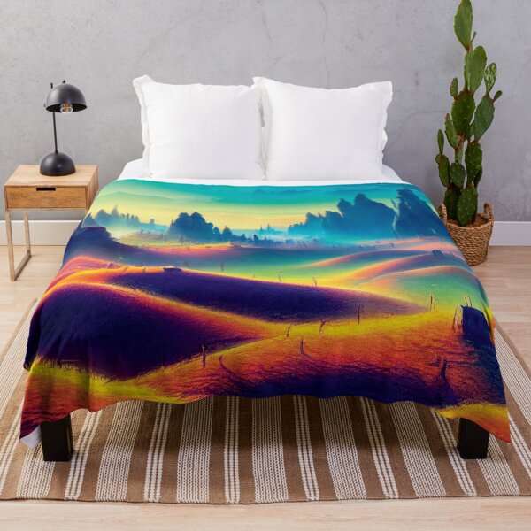 Item preview, a painting of a landscape with hills and trees designed and sold by DesignAtYO.