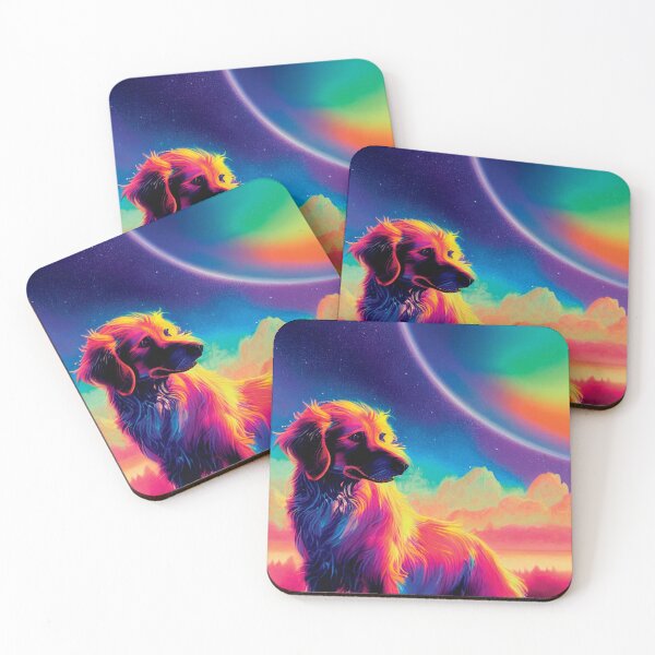 Item preview, a painting of a dog sitting in the grass designed and sold by DesignAtYO.