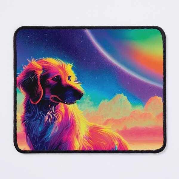 Item preview, a painting of a dog sitting in the grass designed and sold by DesignAtYO.