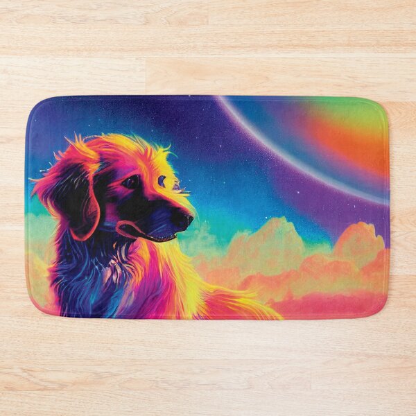 Item preview, a painting of a dog sitting in the grass designed and sold by DesignAtYO.