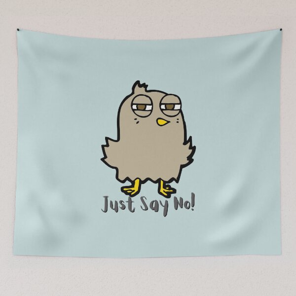 Item preview, The Just Say No Owl, for an owl lover, for a political statement, for decoration. designed and sold by Wentoo.