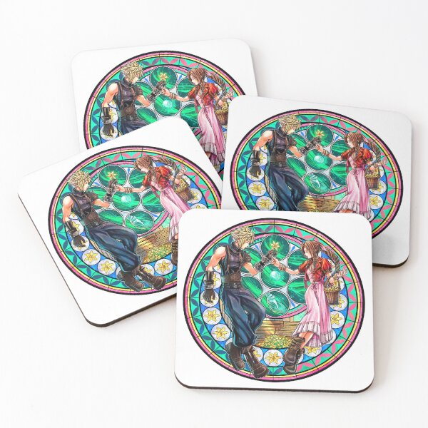Item preview, Cloud and Aerith Stained Glass designed and sold by Lali-Holley.