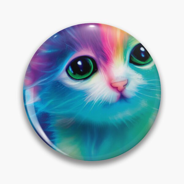 Item preview, a painting of a kitten with green eyes designed and sold by DesignAtYO.
