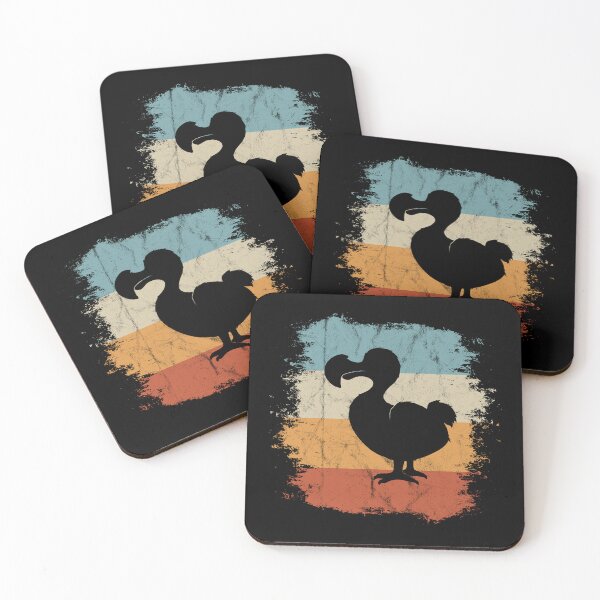 Aperçu de l'œuvre Casual Rétro Oldschool Oiseau Funky Vintage Dodo Silhouette créée et vendue par Skizzenmonster.