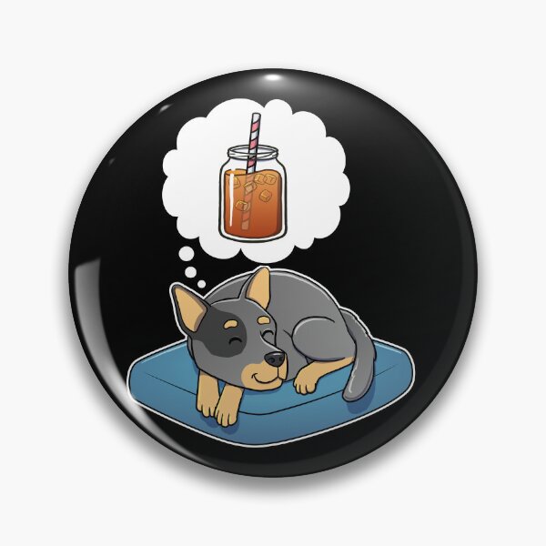 Item preview, Australian Cattle Dog dreaming about Iced Tea designed and sold by DoggieDelights.