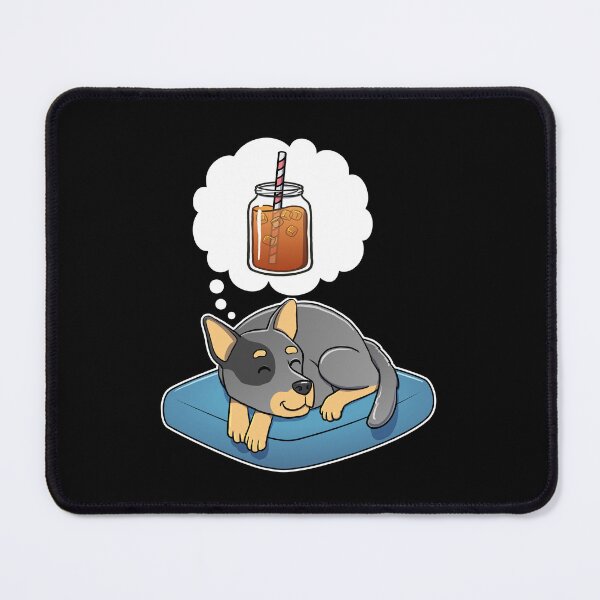 Item preview, Australian Cattle Dog dreaming about Iced Tea designed and sold by DoggieDelights.