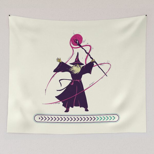Item preview, Wizard Charging Power - Cool Gaming Gift designed and sold by vystudio.