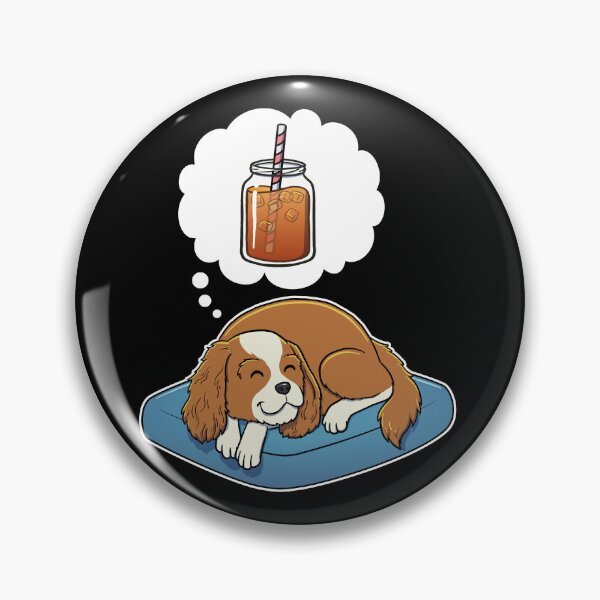 Artikelvorschau, Cavalier King Charles Spaniel dreaming about Iced Tea entworfen und verkauft von DoggieDelights.