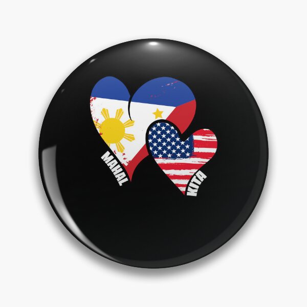 Item preview, Mahal Kita Filipino American Flag Pinoy Pride Filipina Wife designed and sold by Nessshirts.
