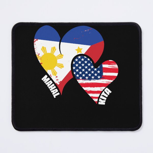 Item preview, Mahal Kita Filipino American Flag Pinoy Pride Filipina Wife designed and sold by Nessshirts.