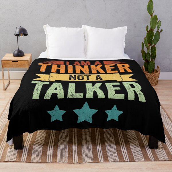 Item preview, Vintage I Am A Thinker Not A Talker For Introverted Thinkers designed and sold by Nessshirts.