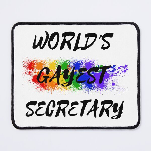 Item preview, World's Gayest Secretary designed and sold by LuckyKermit.