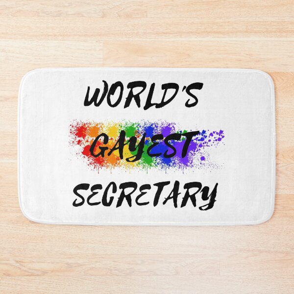 Item preview, World's Gayest Secretary designed and sold by LuckyKermit.
