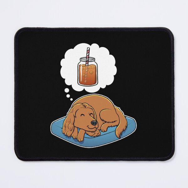 Item preview, English Cocker Spaniel dreaming about Iced Tea designed and sold by DoggieDelights.