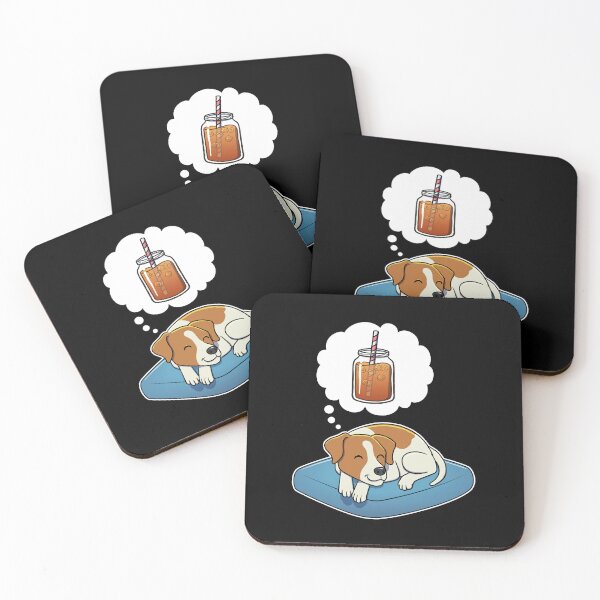 Item preview, Jack Russell Terrier dreaming about Iced Tea designed and sold by DoggieDelights.