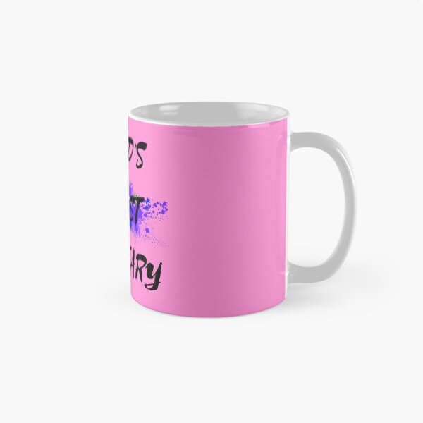 Item preview, World's Gayest Secretary LGBT Humor With Rainbow Colors For Proud Gay Secretaries In Pink designed and sold by LuckyKermit.