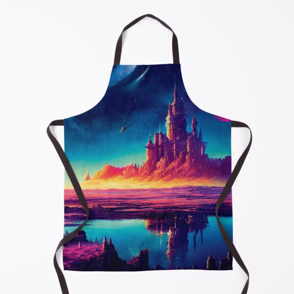 Item preview, a painting of a castle in the sky designed and sold by DesignAtYO.
