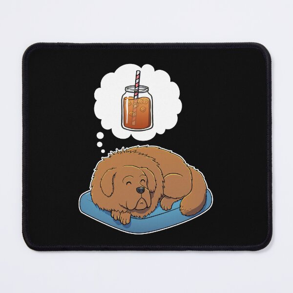 Item preview, Tibetan Mastiff dreaming about Iced Tea designed and sold by DoggieDelights.