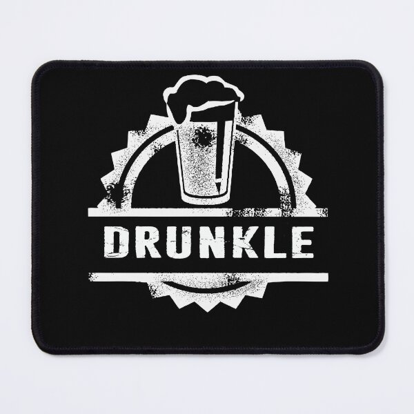Item preview, Drunkle Drunk Uncle Beer Glass with Foam Drinking Dysfunctional Family Fun Retro Distressed designed and sold by funnytshirtemp.