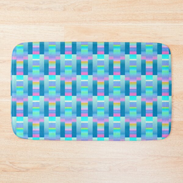 Item preview, Blue colorful geometric pattern | blue abstract tile pattern designed and sold by lausn.
