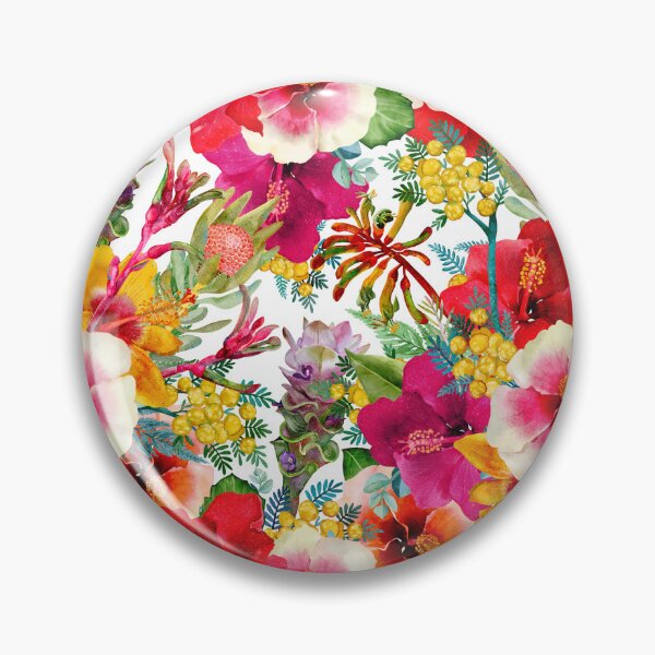 Item preview, Hot Tropical Blooms Pattern designed and sold by Sketchbook Designs.