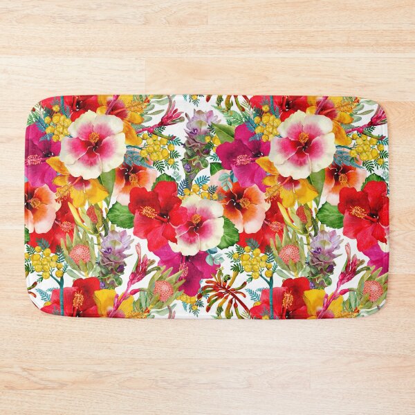 Item preview, Hot Tropical Blooms Pattern designed and sold by Sketchbook Designs.