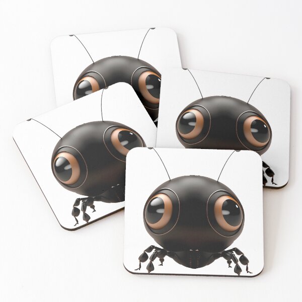 Item preview, Little Black Bug | Cute Ant Robot | Big Eyes designed and sold by Broskan.