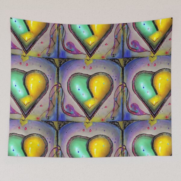Item preview, green-yellow heart designed and sold by bogfl.