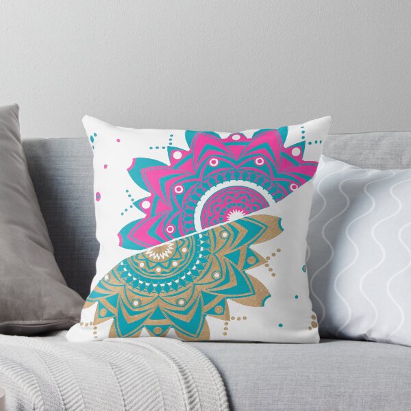 Item preview, GOLD PINK TEAL MANDALA designed and sold by GreenVenus.
