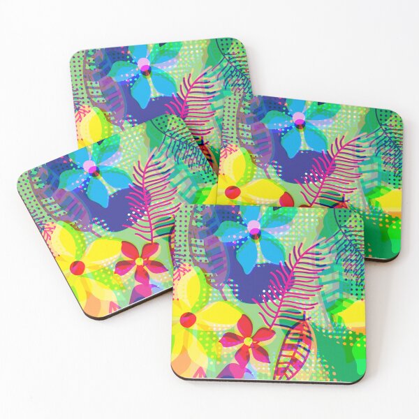 Item preview, Colorful flowers, abstract designed and sold by zeljana0504.