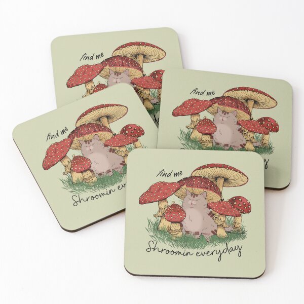 Item preview, Find Me Shroomin Everyday. For a mushroom farmer, for cat lover, for a mushroom forager. designed and sold by Wentoo.