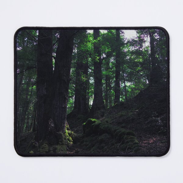 Item preview, Dark forest green trees and sunlight designed and sold by Azaswi.