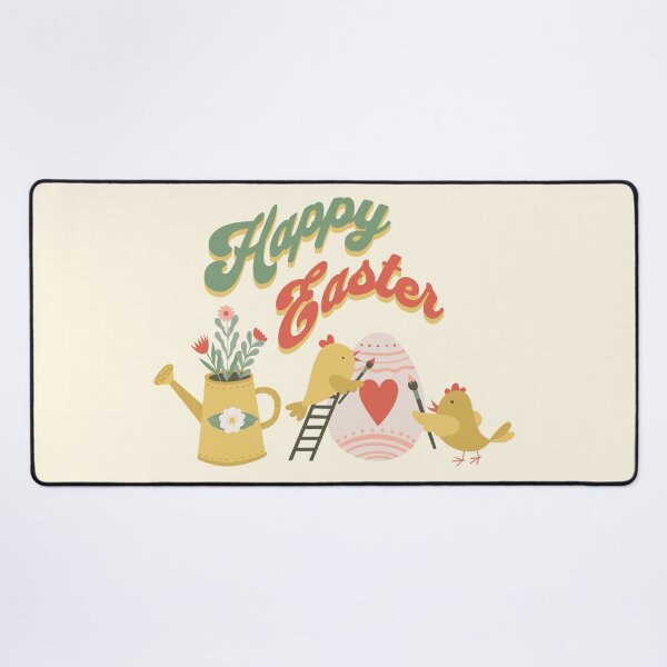 Item preview, Happy easter chickens and flowers  designed and sold by Yulacreative.
