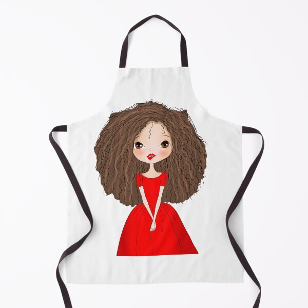 Item preview, curly-haired girl designed and sold by sumbulart.