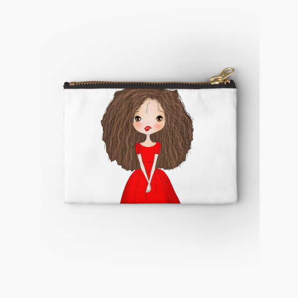 Item preview, curly-haired girl designed and sold by sumbulart.