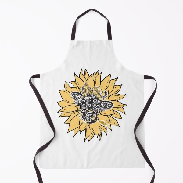 Item preview, Floral Cow - Daisy Moo Is Staring At You, Blooming Sunflower Gifts designed and sold by Flowerartlovers.