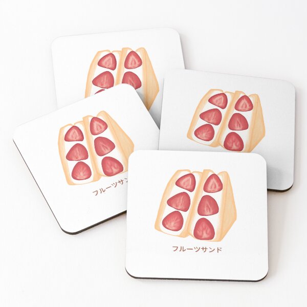 Item preview, JAPANESE FRUIT SANDWICH (STRAWBERRY FRUIT SANDO) designed and sold by sirilakk.
