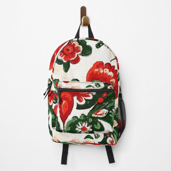 Item preview, Folklore motif red flowers designed and sold by JBJart.