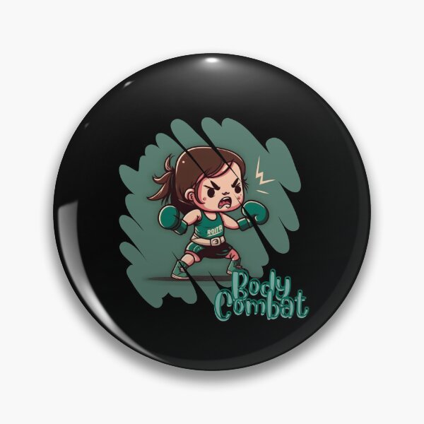 Item preview, Funny Cartoonish Cute Girl Doing Body Combat Punch designed and sold by Cute-Jory-Store.