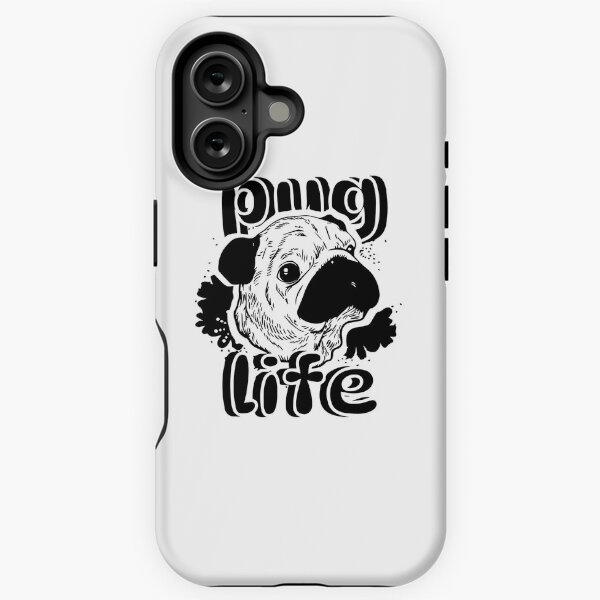 Vista previa del artículo con la obra «Vida Pug», diseñado y vendido por samwash.