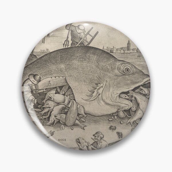 Item preview, Big Fish Eat Little Fish 1557 Pieter van der Heyden After Pieter Brueghel the Elder designed and sold by Onodera.