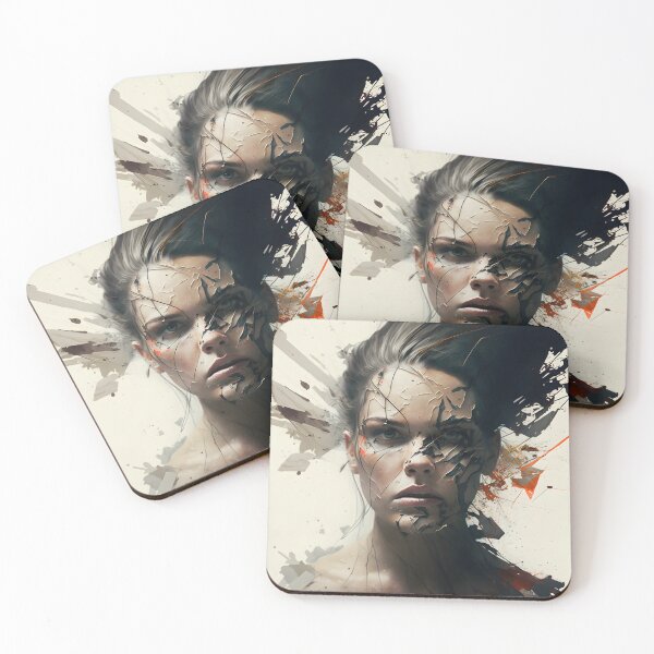 Item preview, "Unpredictable Beauty: A Digital Rendition of the Beautiful Girl Oil Painting" designed and sold by Rais002.