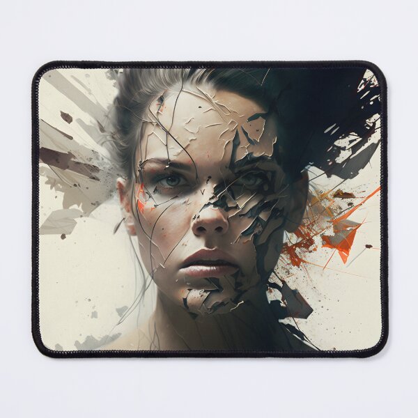 Item preview, "Unpredictable Beauty: A Digital Rendition of the Beautiful Girl Oil Painting" designed and sold by Rais002.