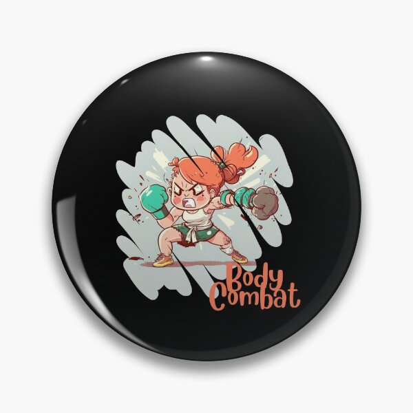 Item preview, Funny Cartoonish Cute Girl Doing Body Combat Punch designed and sold by Cute-Jory-Store.