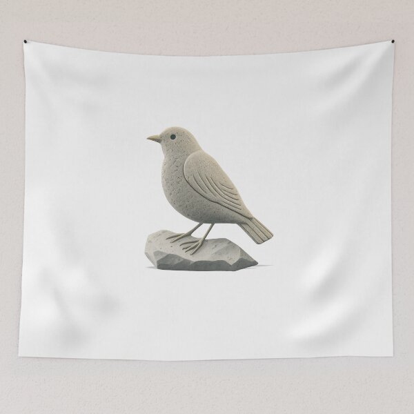 Item preview, Cute Bird on Stone - The Stone Collection designed and sold by FiveIntentions.