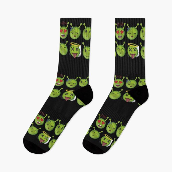 Item preview, Alien  green emotions emoji colorful trendy faces expressions design designed and sold by gulnaz797.