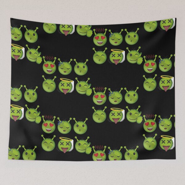 Item preview, Alien  green emotions emoji colorful trendy faces expressions design designed and sold by gulnaz797.