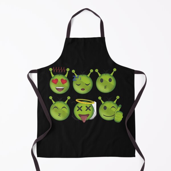 Item preview, Alien green emotions emoji colorful trendy faces expressions design designed and sold by gulnaz797.