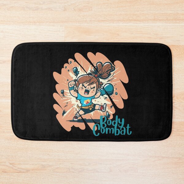 Item preview, Funny Cartoonish Cute Girl Doing Body Combat Punch designed and sold by Cute-Jory-Store.