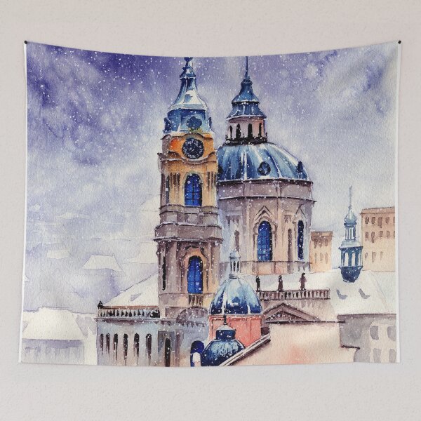 Item preview,  Watercolor St. Nicholas Church in Prague designed and sold by MaryWatercolor.